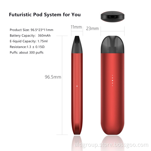 Fashionable Appearance Ecigarette Pod System Device